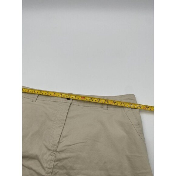 Laura Scott A Line Mini Skort Ivory Khaki Women Size 14 - Picture 4 of 8